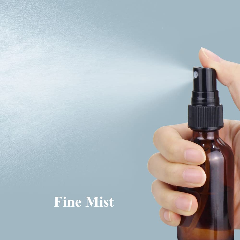 Thumbnail 1 de Wedama 2 oz Amber Glass Fine Mist Spray Bottles (16-Pack)