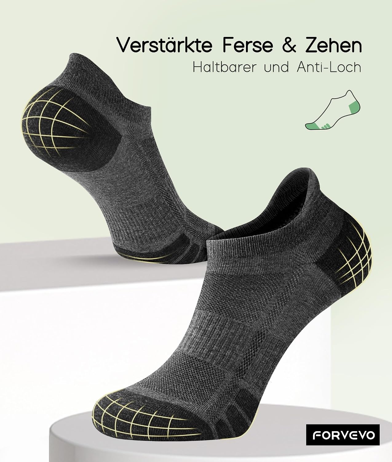 Thumbnail 4 de FORVEVO Sneaker Socken 10 Paar für Sport