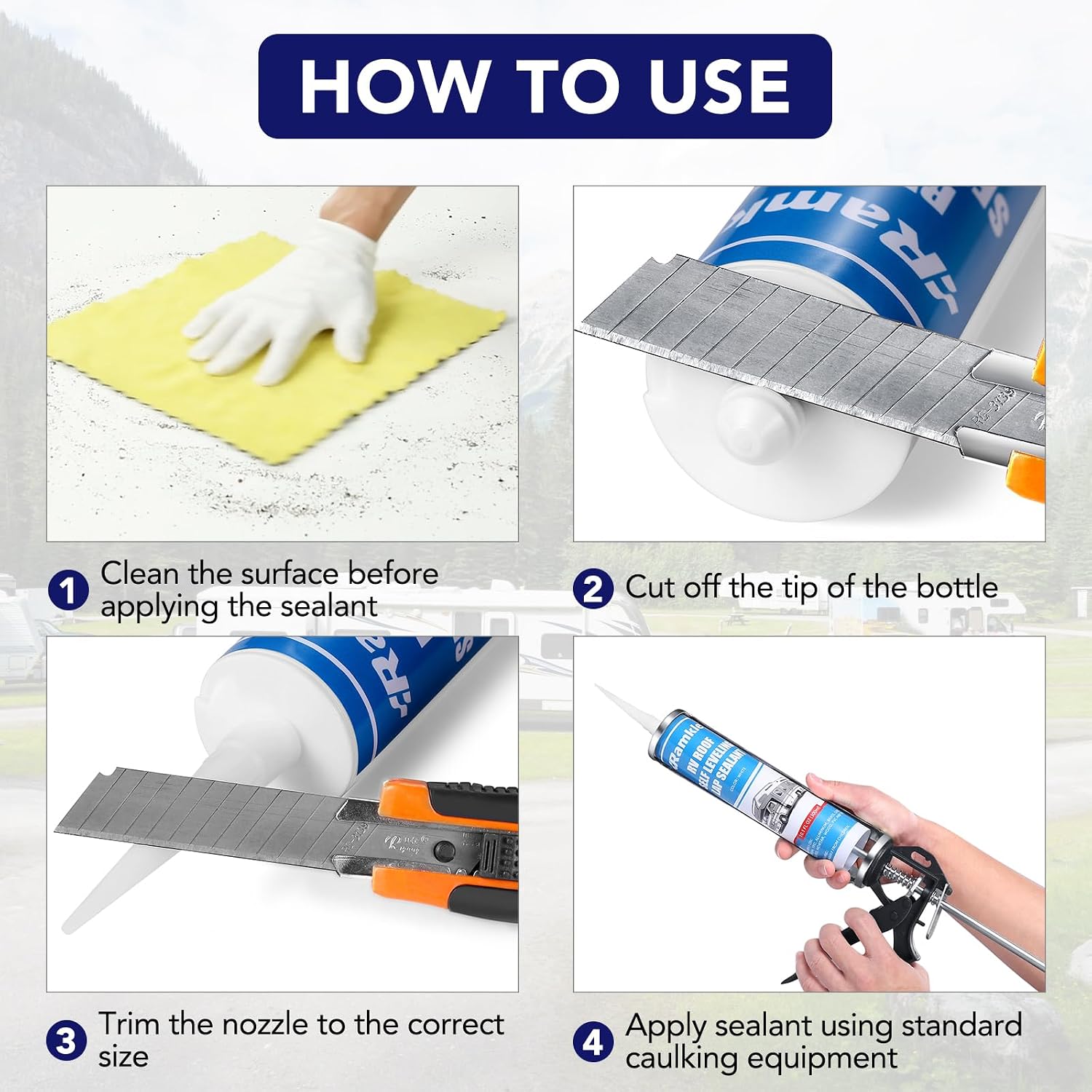 Thumbnail 6 de RV roof sealant, 10 oz
