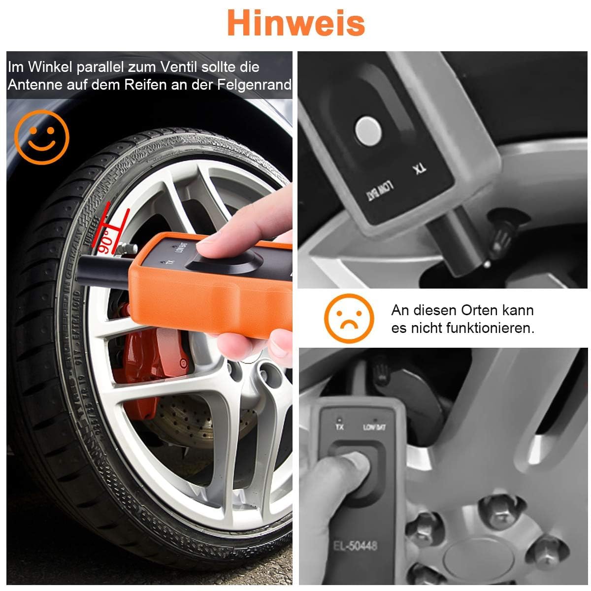 Detalle de TPMS Anlerngerät 9V für OPEL Reifendrucksystem