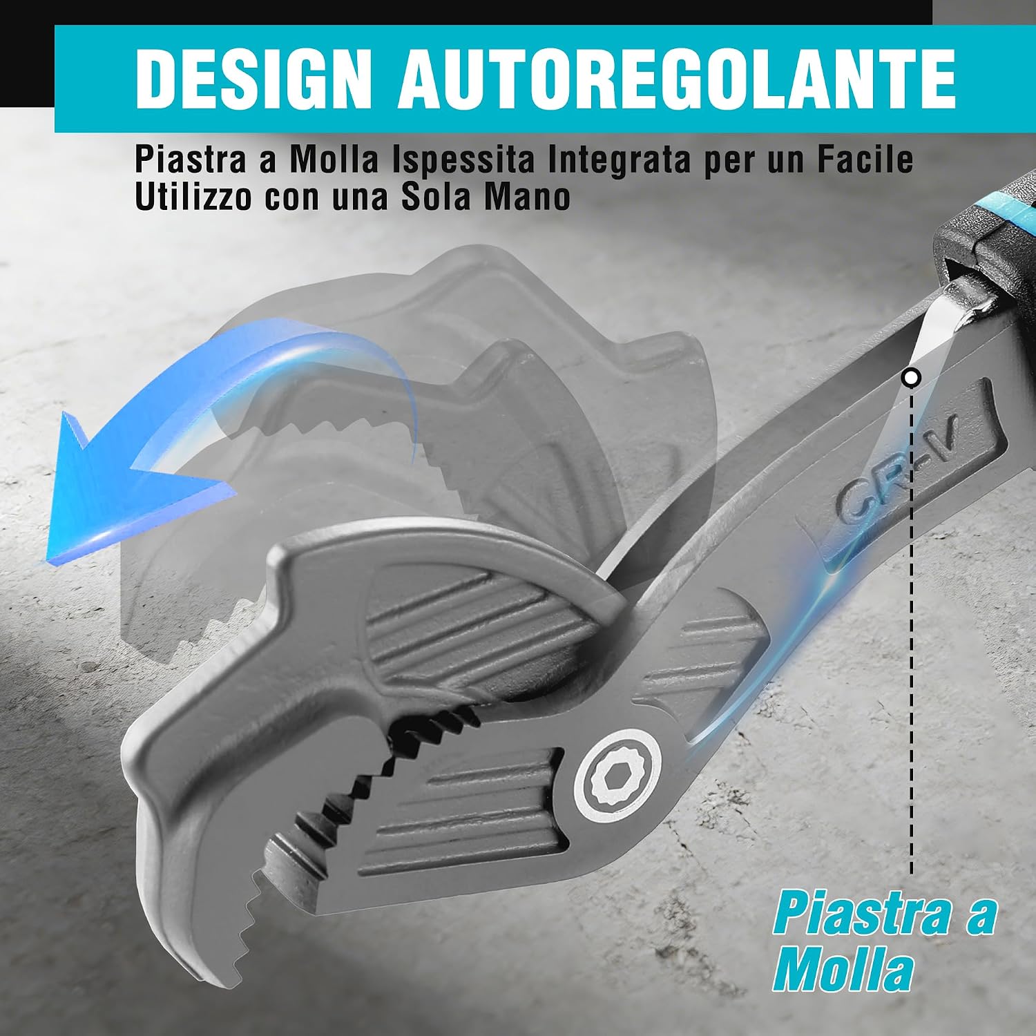 Thumbnail 2 de DURATECH Chiave Multifunzione Regolabile – Set da 2 chiavi auto-regolanti (9-25 mm e 19-41 mm) in acciaio CR-V