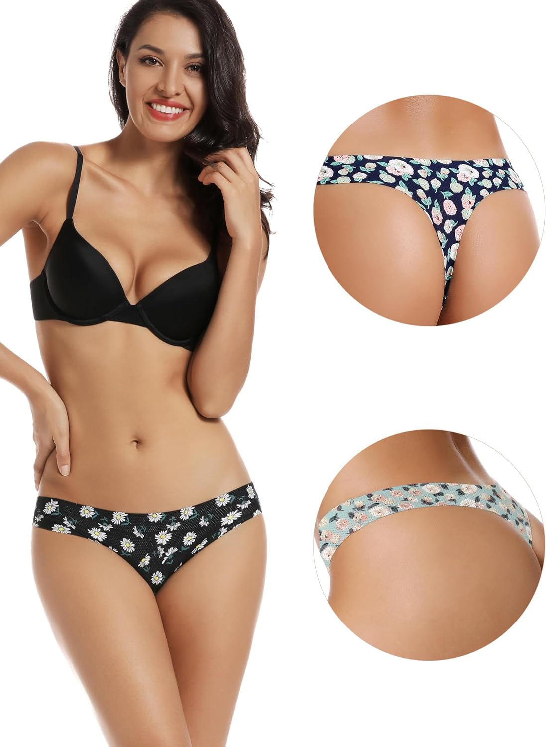 Detalle de VOENXE Seamless thong 5-pack for no VPL