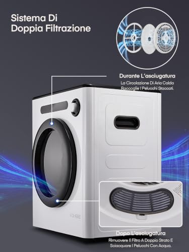Detalle 2 de FOHERE asciugatrice portatile da 4 kg