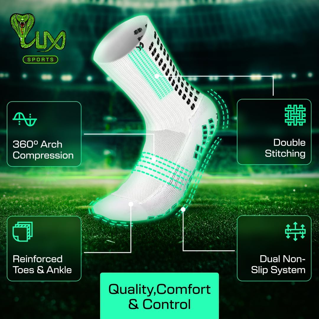 Detalle 2 de Lux Dual Grip Socks soccer grip 360