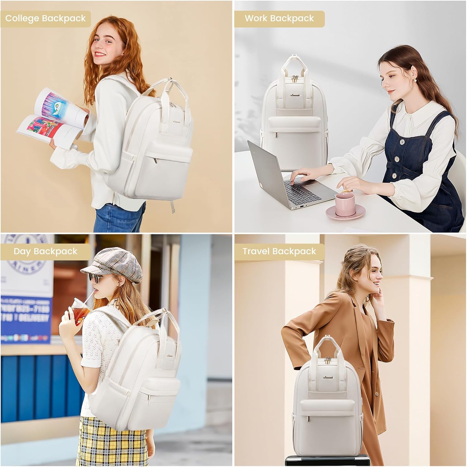 Thumbnail 5 de LOVEVOOK Rucksack Damen, Laptop 15,6 Zoll