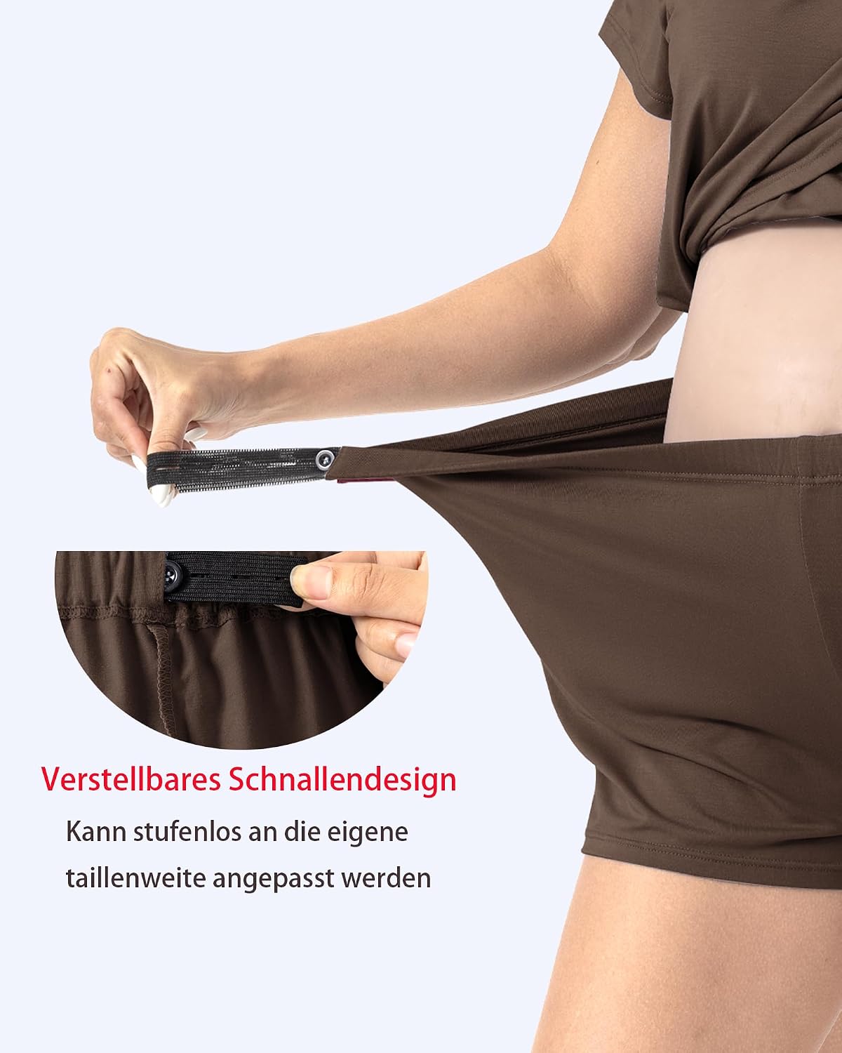 Detalle de SUNNYBUY 3-teiliges Stillpyjama-Set (Stilloberteil, Stillshorts, lange Stillhose) für die Zeit nach der Geburt