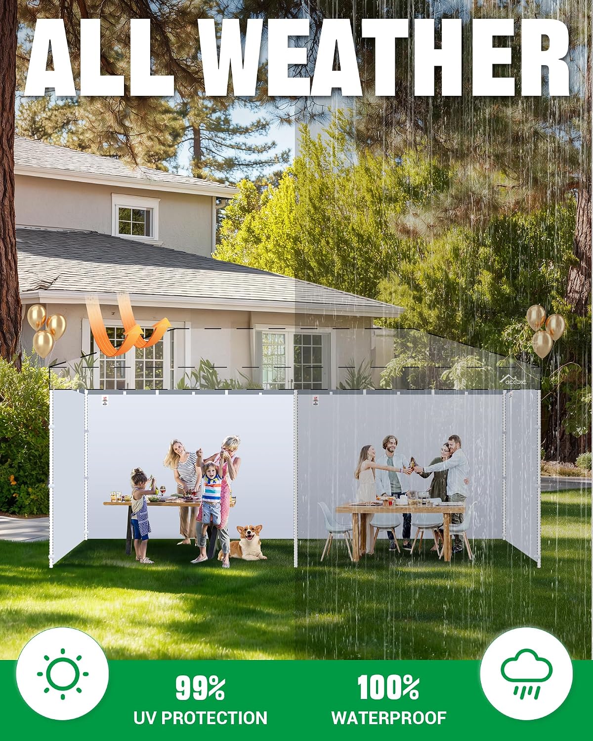 Detalle de ACEPIC Canopy Sidewalls, 10x20ft