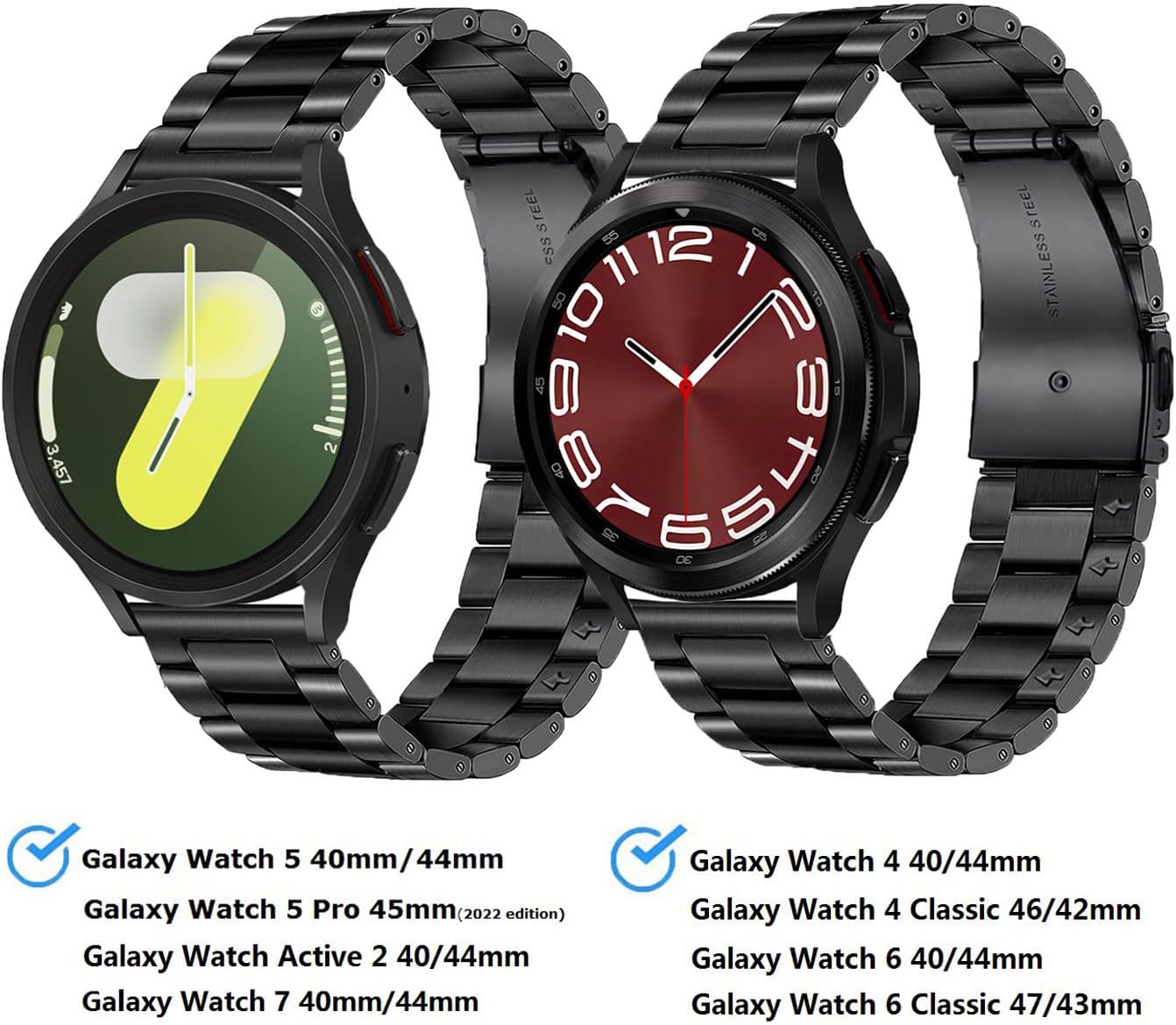 Detalle 2 de OTOPO 20mm Metallarmband für Galaxy Watch 44mm