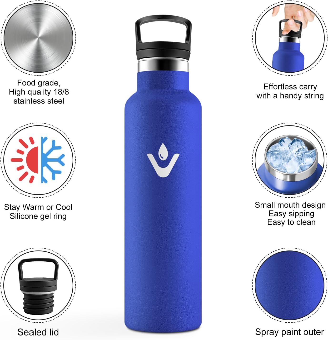 Detalle 2 de Borraccia Acciaio Inox 500ml termica
