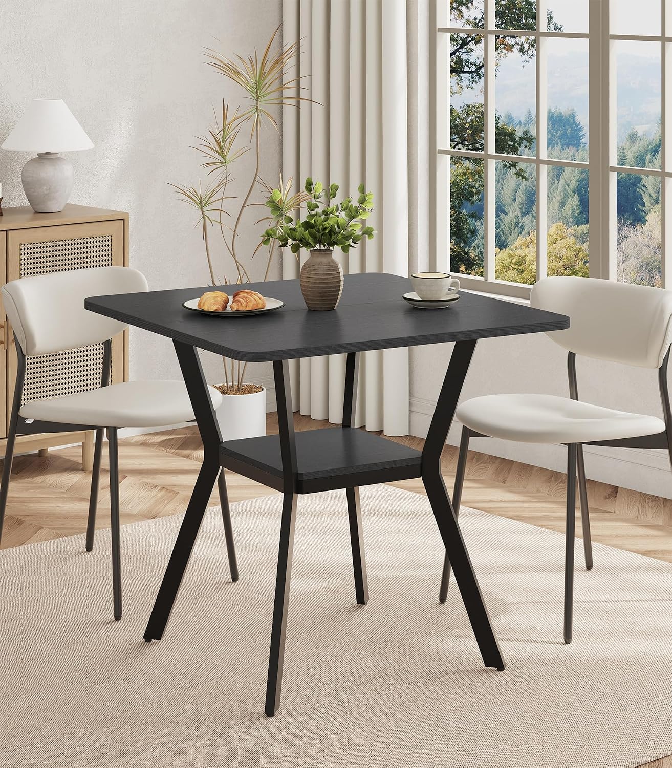 Detalle de MECHYIN Dining Table, 31.5-Inch Square