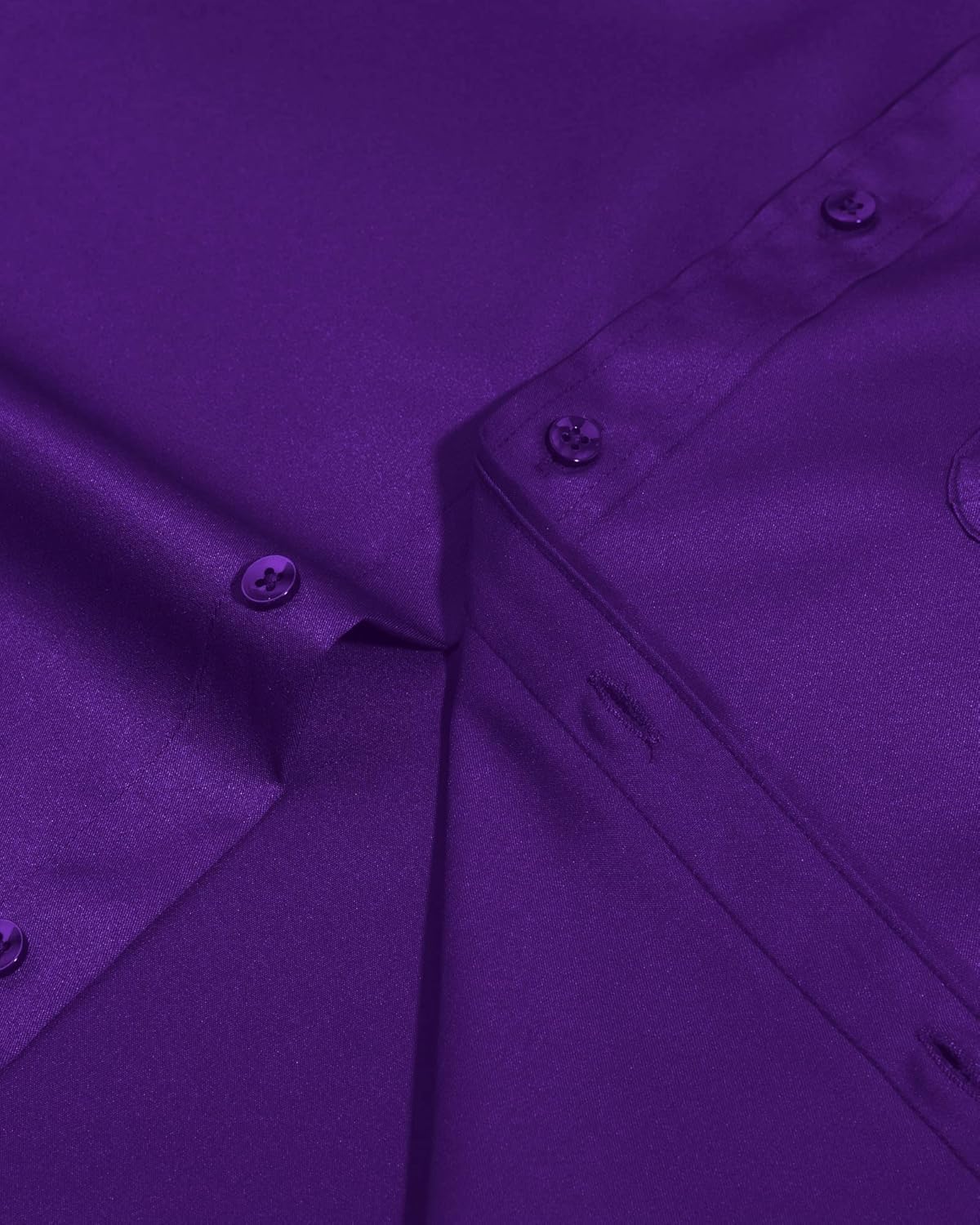 Detalle de siliteelon Herren Kurzarm Hemden Casual Regular Fit – Bügelfrei und faltenfrei