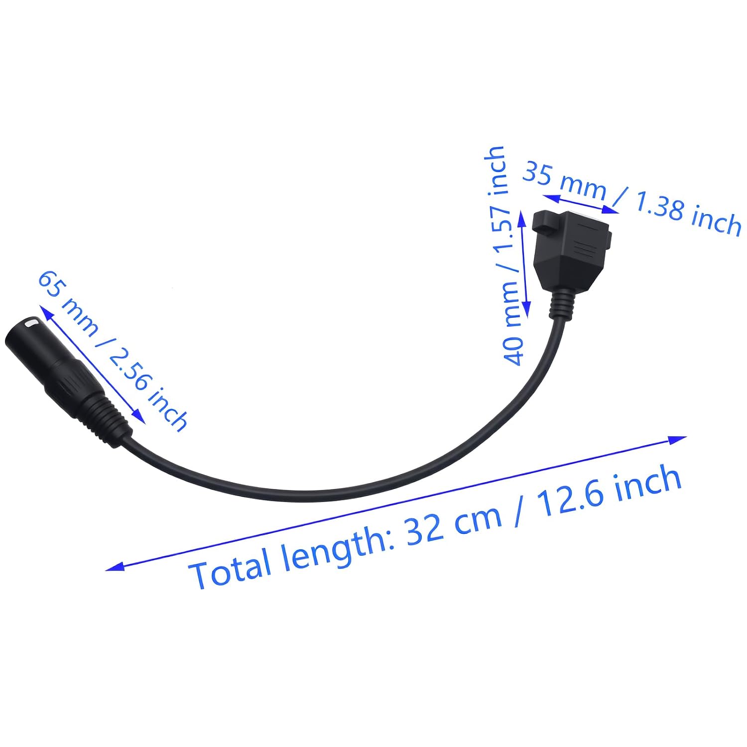 Detalle 2 de SYCZIOHU RJ45-ADAPTER-CABLE-B-2 XLR-to-RJ45 DMX Adapter Cables, 2-Pack