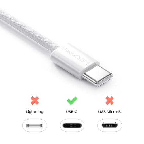 Thumbnail 3 de deleyCON Set USB-C 60W PD (2 pezzi, 1 m + 1 m) – cavi USB-C a C per ricarica rapida e sincronizzazione