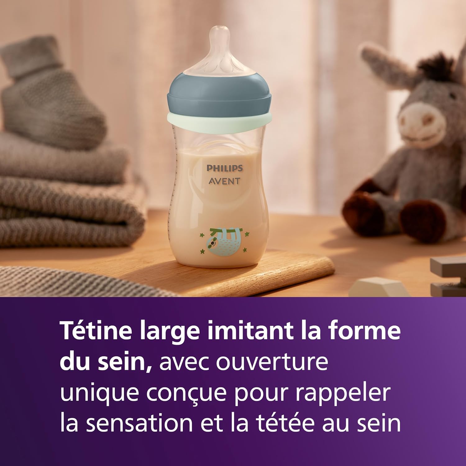 Thumbnail 3 de Philips Avent Natural Response Pack nuit SCD838/17 – biberon 260 ml avec tétine débit moyen (3)