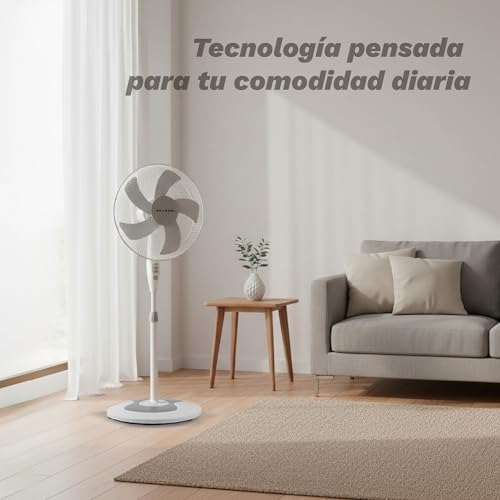 Thumbnail 4 de Grunkel Ventilador de Pie de 50W, 16" (40 cm) con 3 Velocidades y Altura Ajustable
