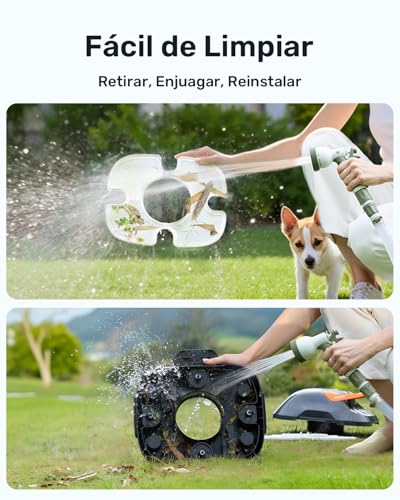 Detalle 2 de Gosvor Robot Limpiafondos Piscina Inalámbrico (Nuovo 2026) – Autonomía de 90 min para suelos de piscinas de hasta 80 m²