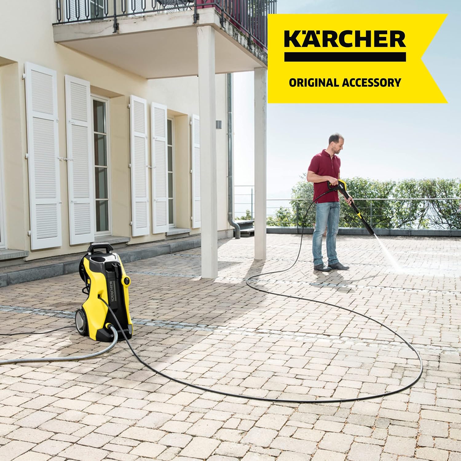 Detalle de Kärcher Replacement 9 m High Pressure Hose with Quick Connect for K2-K7 Series