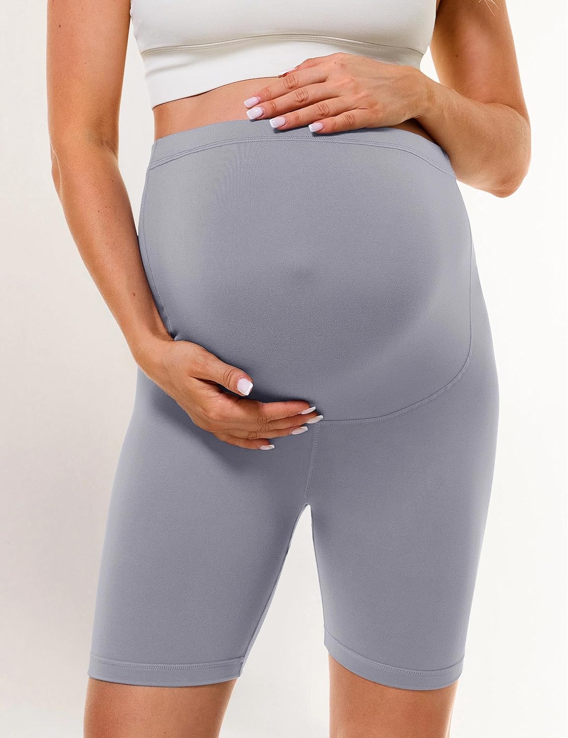 Thumbnail 3 de BAYDI Creamlush Umstandshose Kurz – Umstandsleggings mit verstellbarem Bund, atmungsaktiv und vielseitig