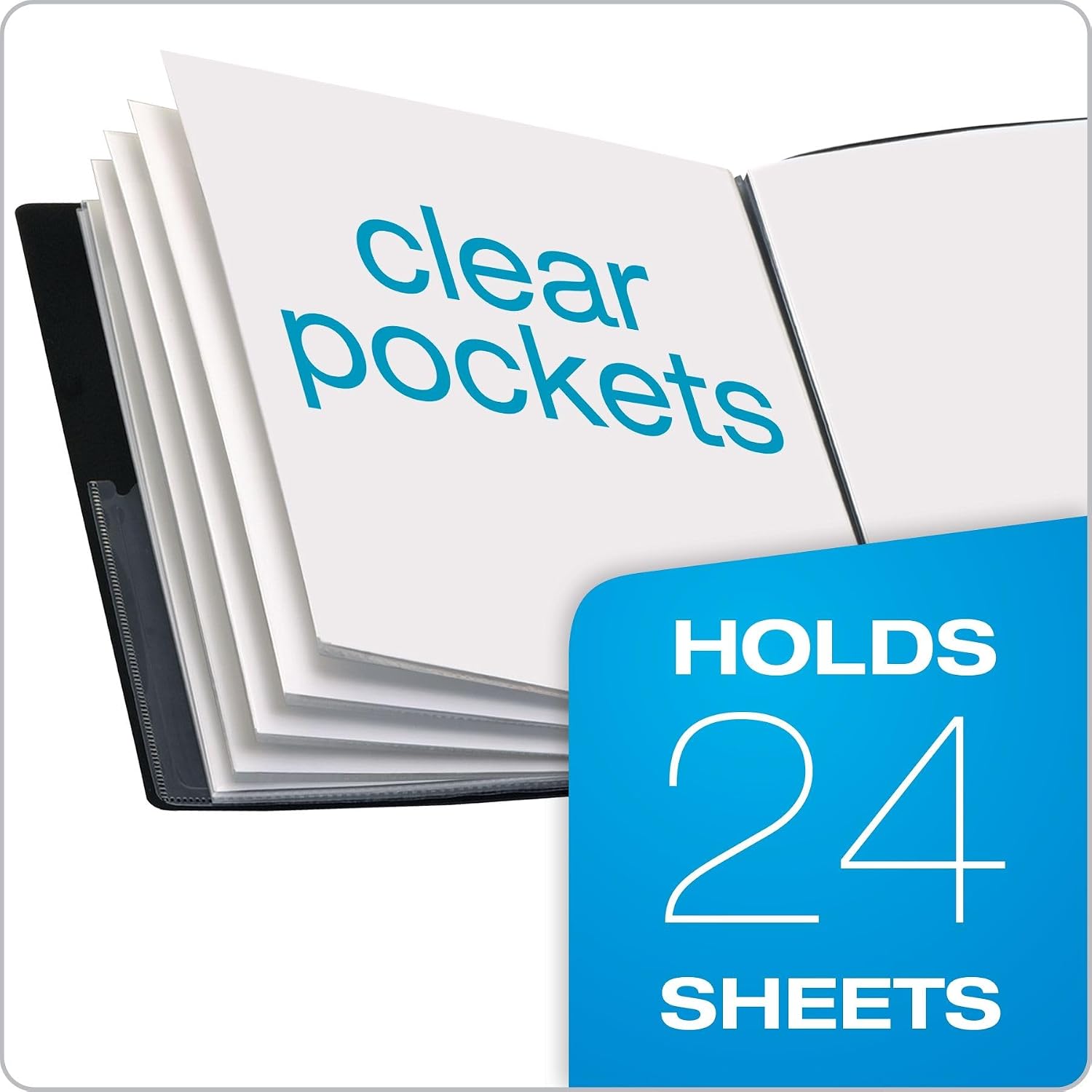 Detalle 2 de Cardinal 50132CB ShowFile Presentation Book, 12 Pockets, Letter Size, Black