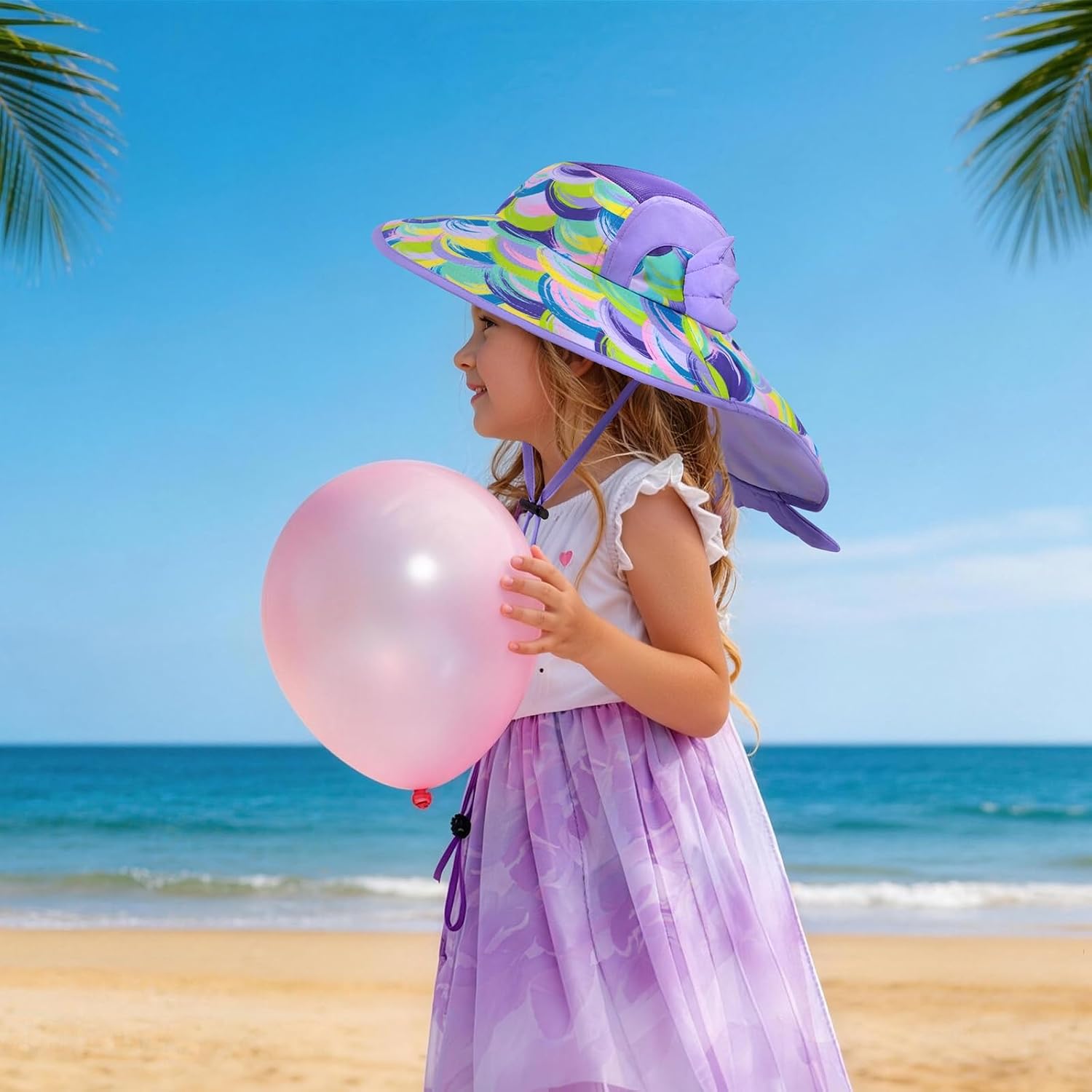 Detalle 2 de WAWSAM Kids Sun Hat: Unicorn Bucket Hat with UV Protection for Girls (4–12 years)