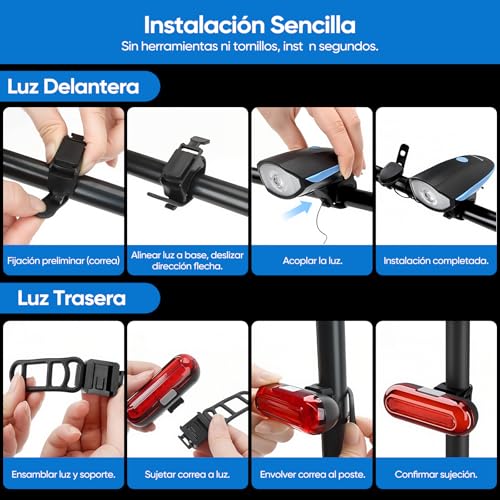 Thumbnail 5 de Gobikey Luces Bicicleta Delantera y Trasera 🚴