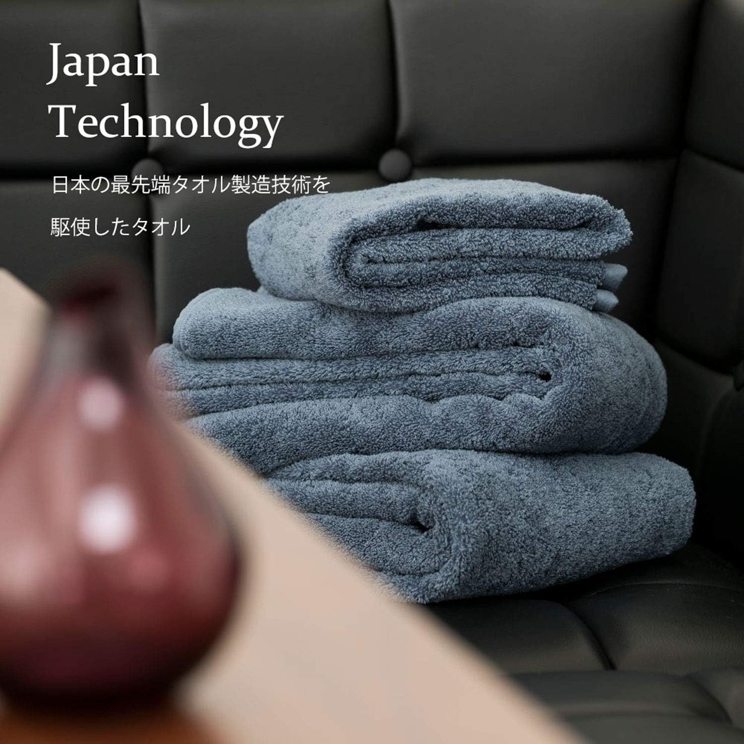 Detalle de タオル研究所 ボリュームリッチ #003 フェイスタオル 5枚セット 綿100%・480GSM・ホワイト
