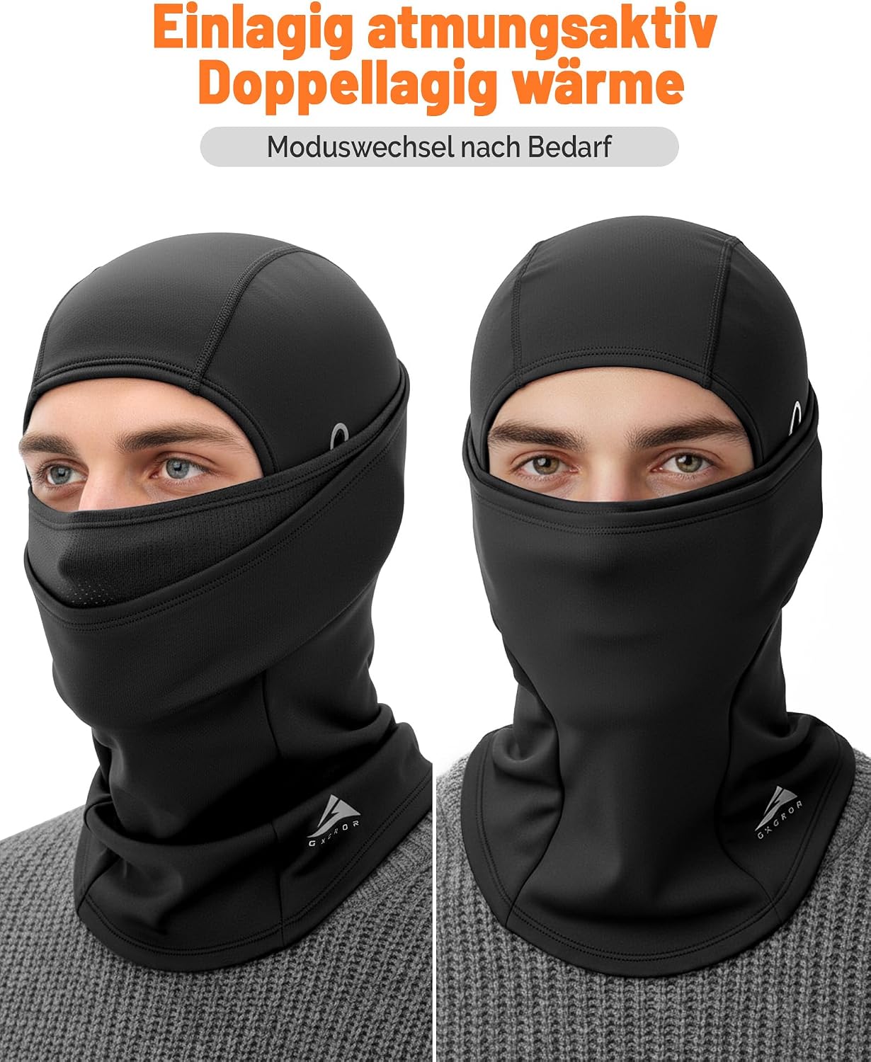 Detalle 2 de GXCROR Balaclava Sturmhaube winddicht & warm