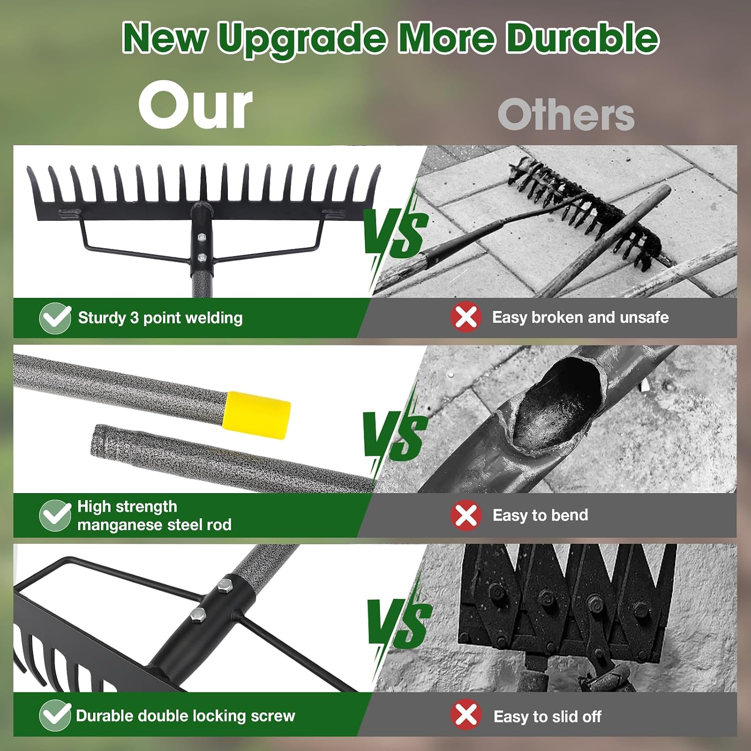 Detalle de Bow Rake with 17 Steel Tines