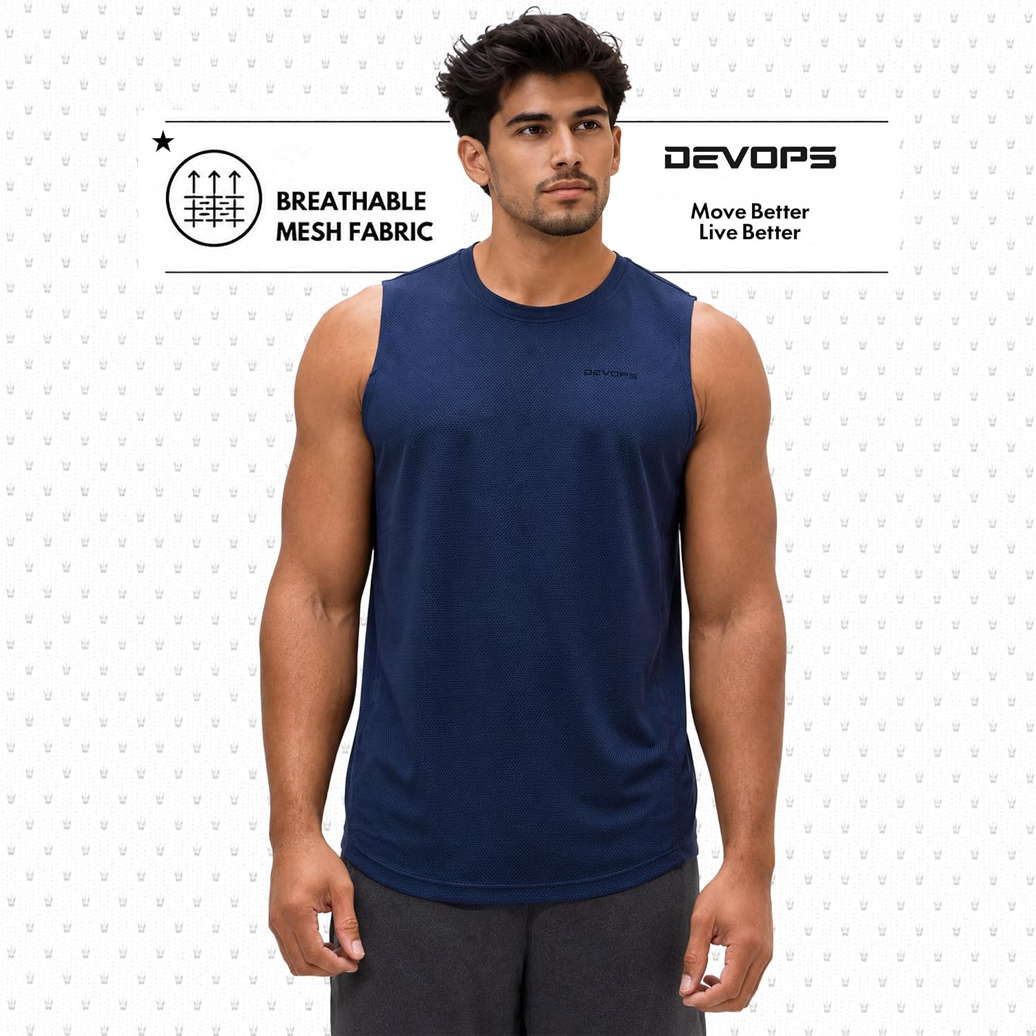 Detalle de DEVOPS 3-Pack Muscle Tank Top