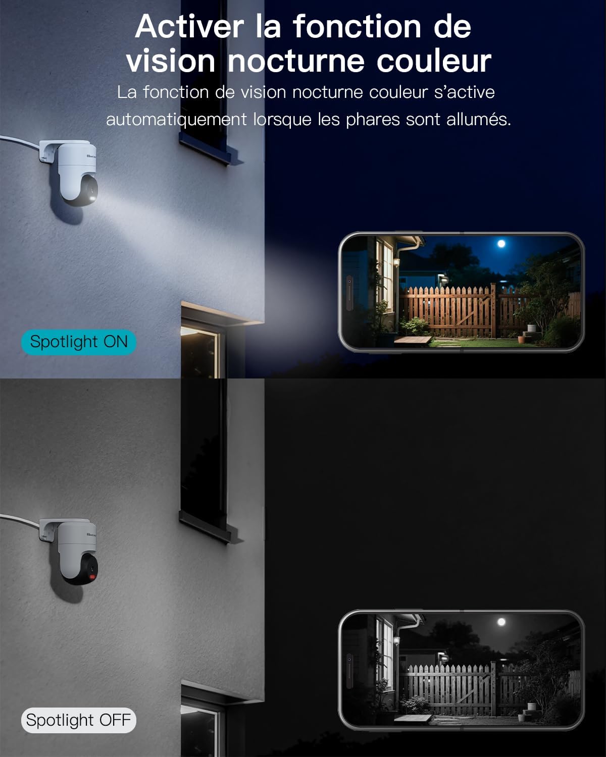 Detalle 1 de Caméra WiFi extérieure 2,5K 360° PT