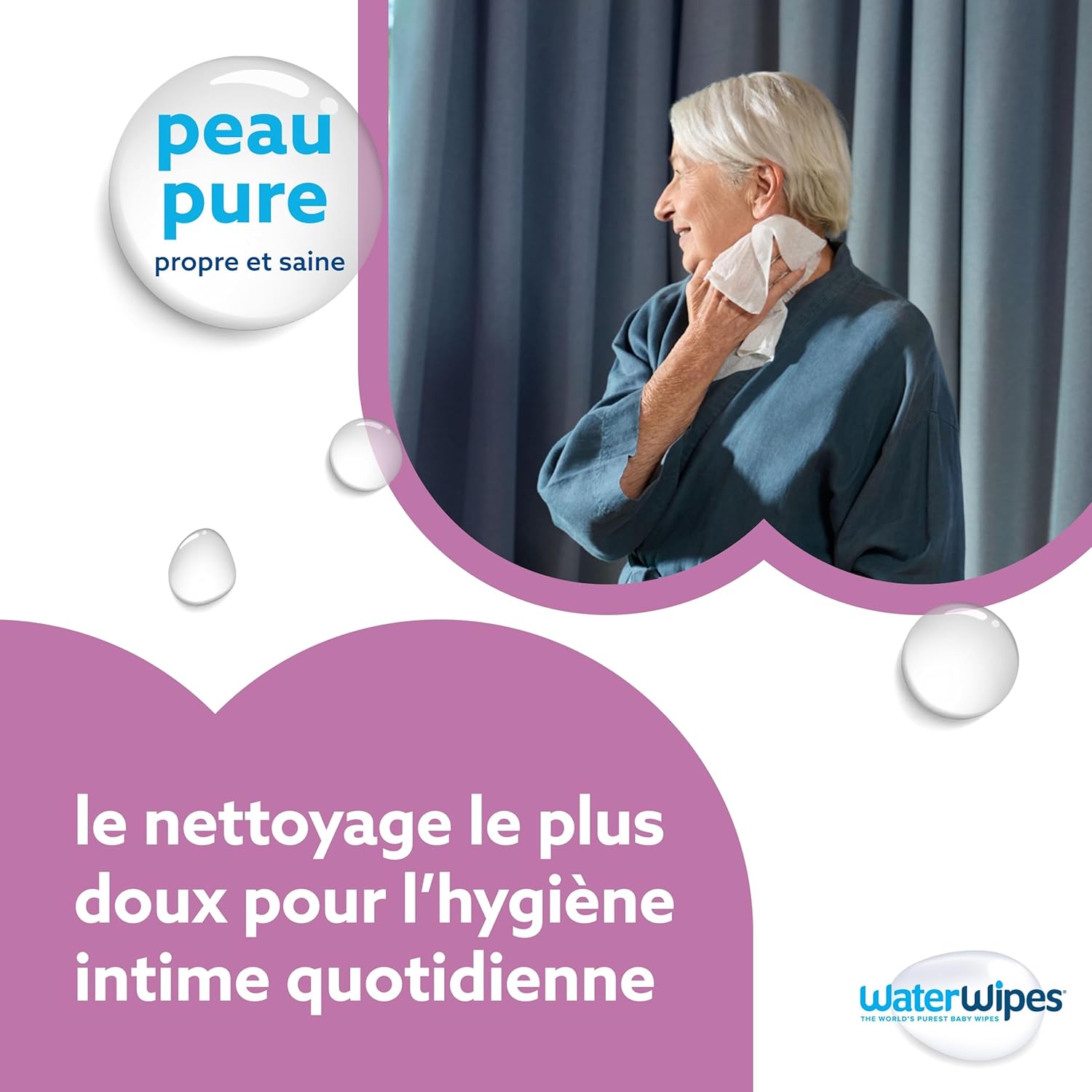Thumbnail 4 de WaterWipes Sensitive+ Body & Intimate Wipes – 180 lingettes sans parfum, 6 paquets