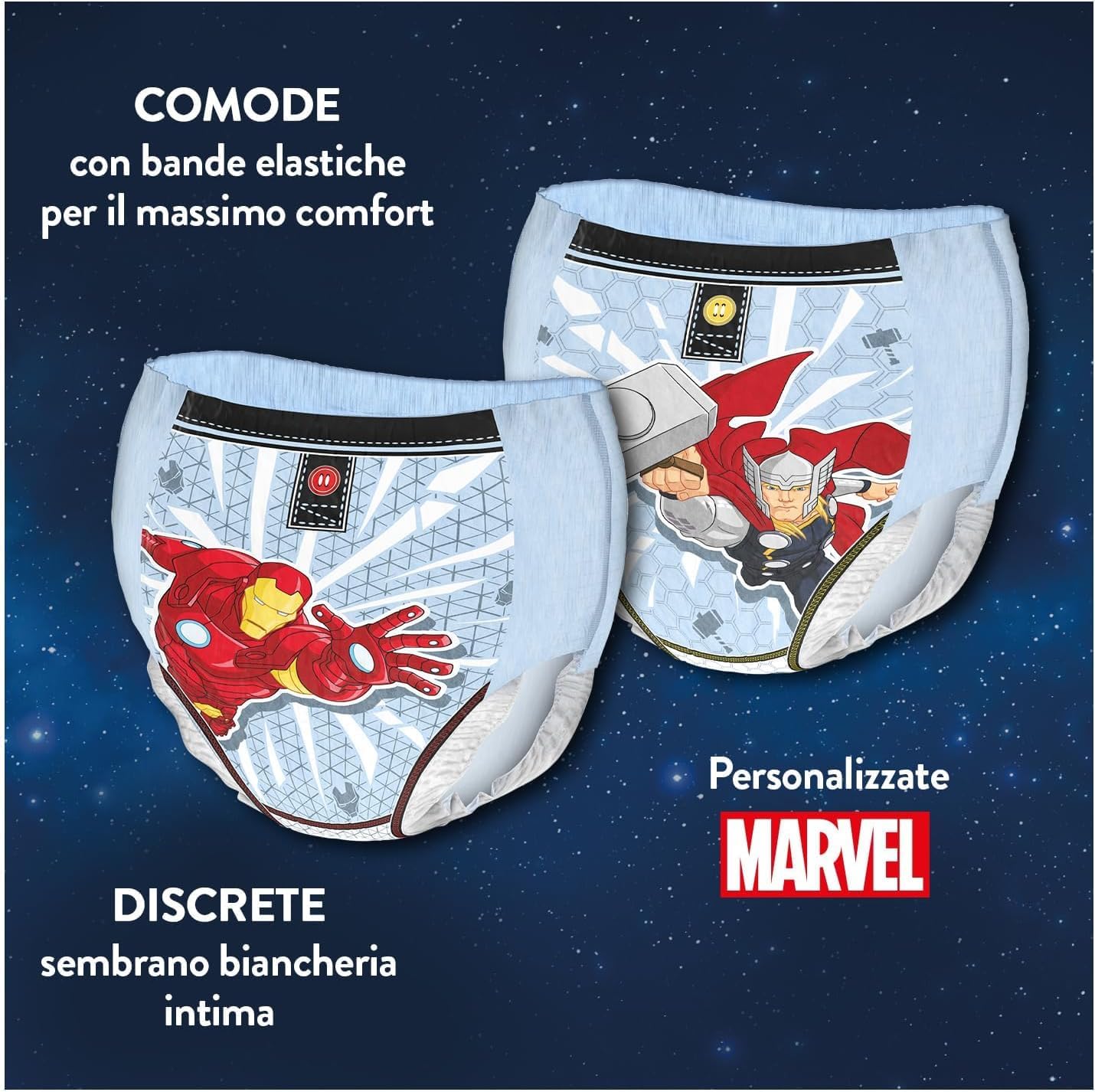 Detalle 2 de Huggies DryNites Mutandine M 64 pezzi