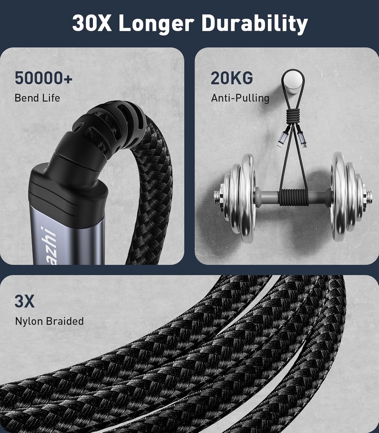 Thumbnail 5 de Dreaazhi USB C 4M Lade Kabel 240W