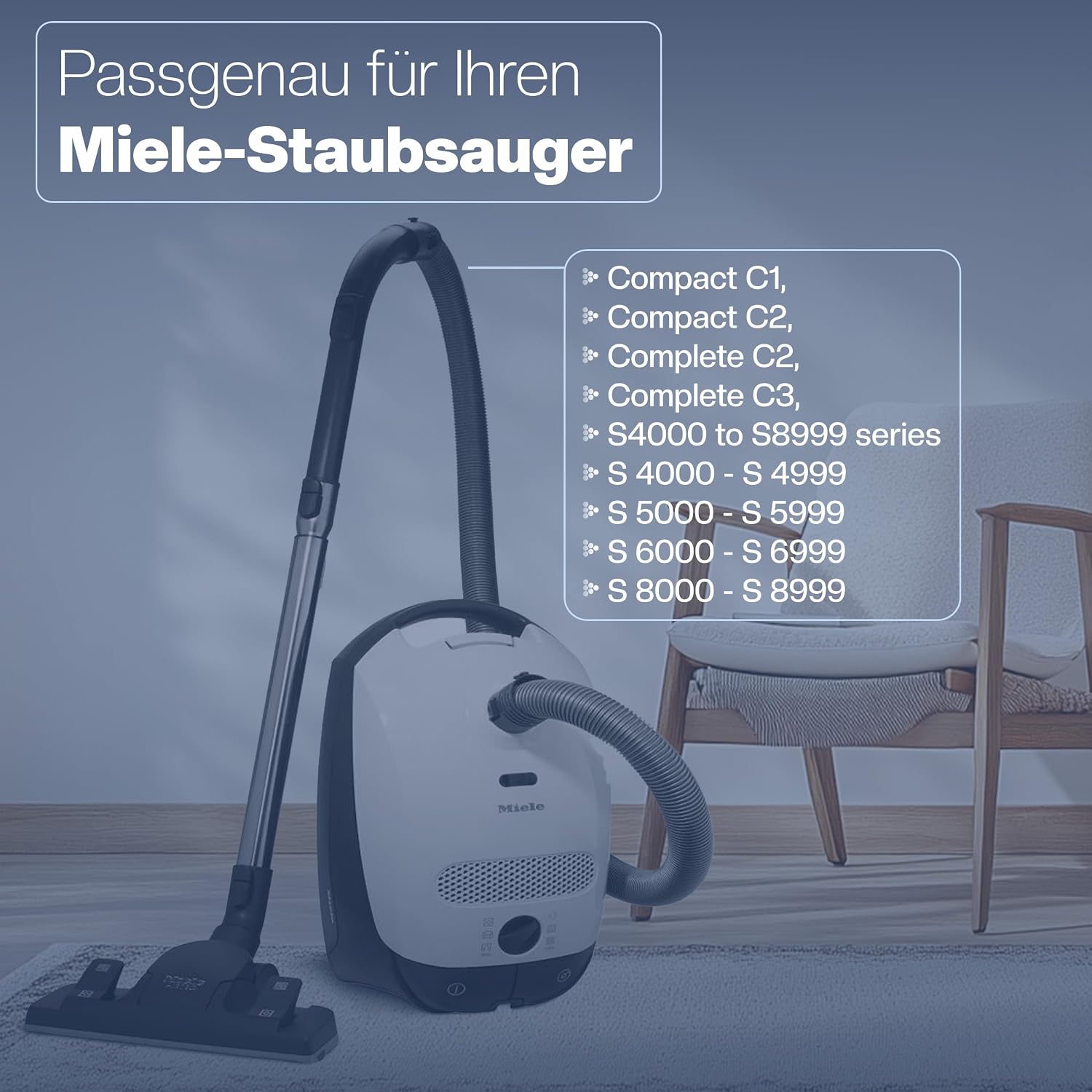 Detalle 2 de 3 HEPA & Motorfilter für Miele S‑Serien