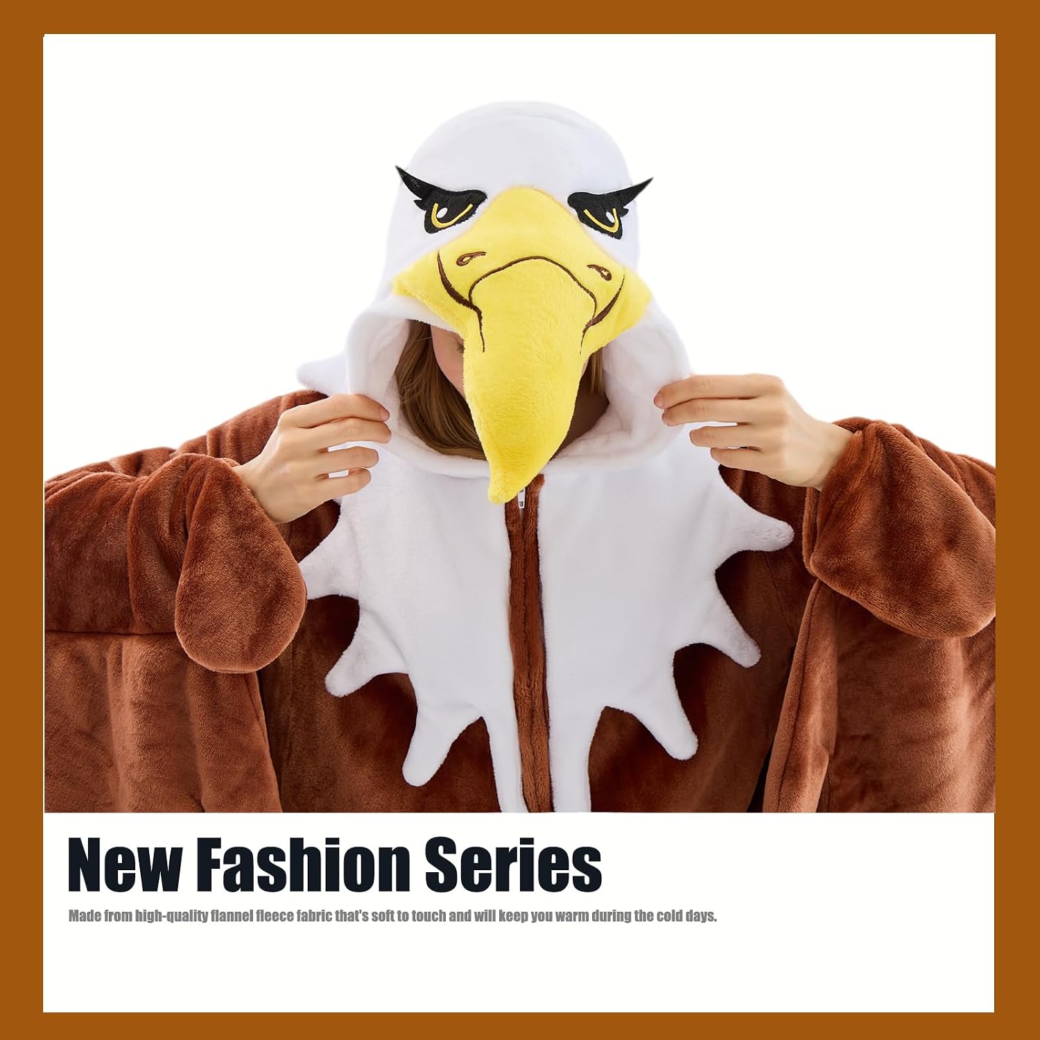 Thumbnail 3 de JUOLOET Animal Onesie Pajamas, Unisex Adult One-Piece with Hood and Pockets