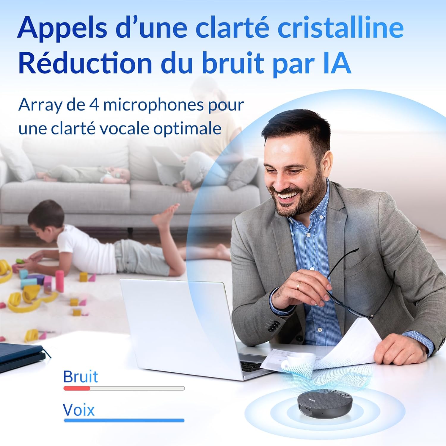 Detalle 2 de NEWORK Haut‑Parleur de conférence Bluetooth 2600mAh