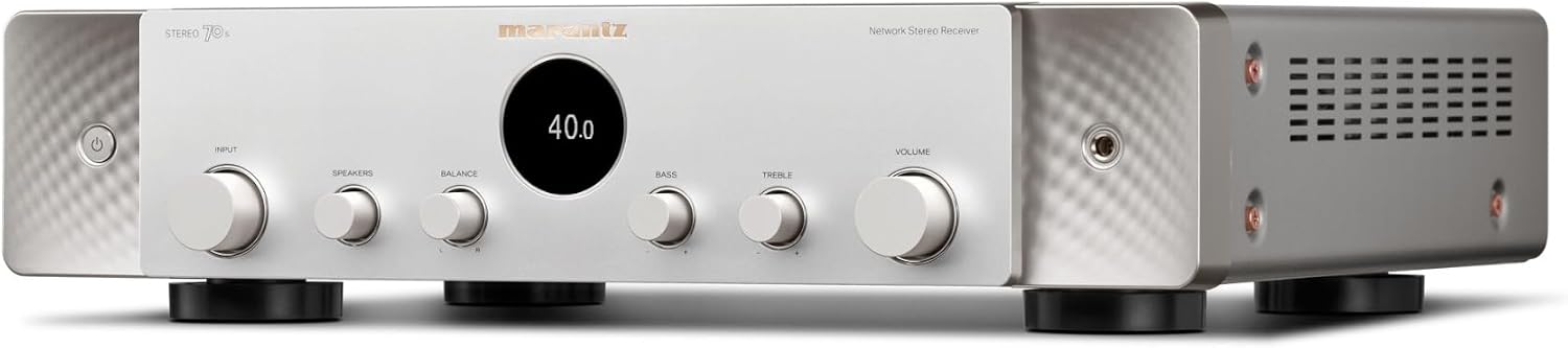 Detalle de Marantz STEREO 70S – stereofoniczny wzmacniacz HDMI, 75 W + 75 W, srebrny