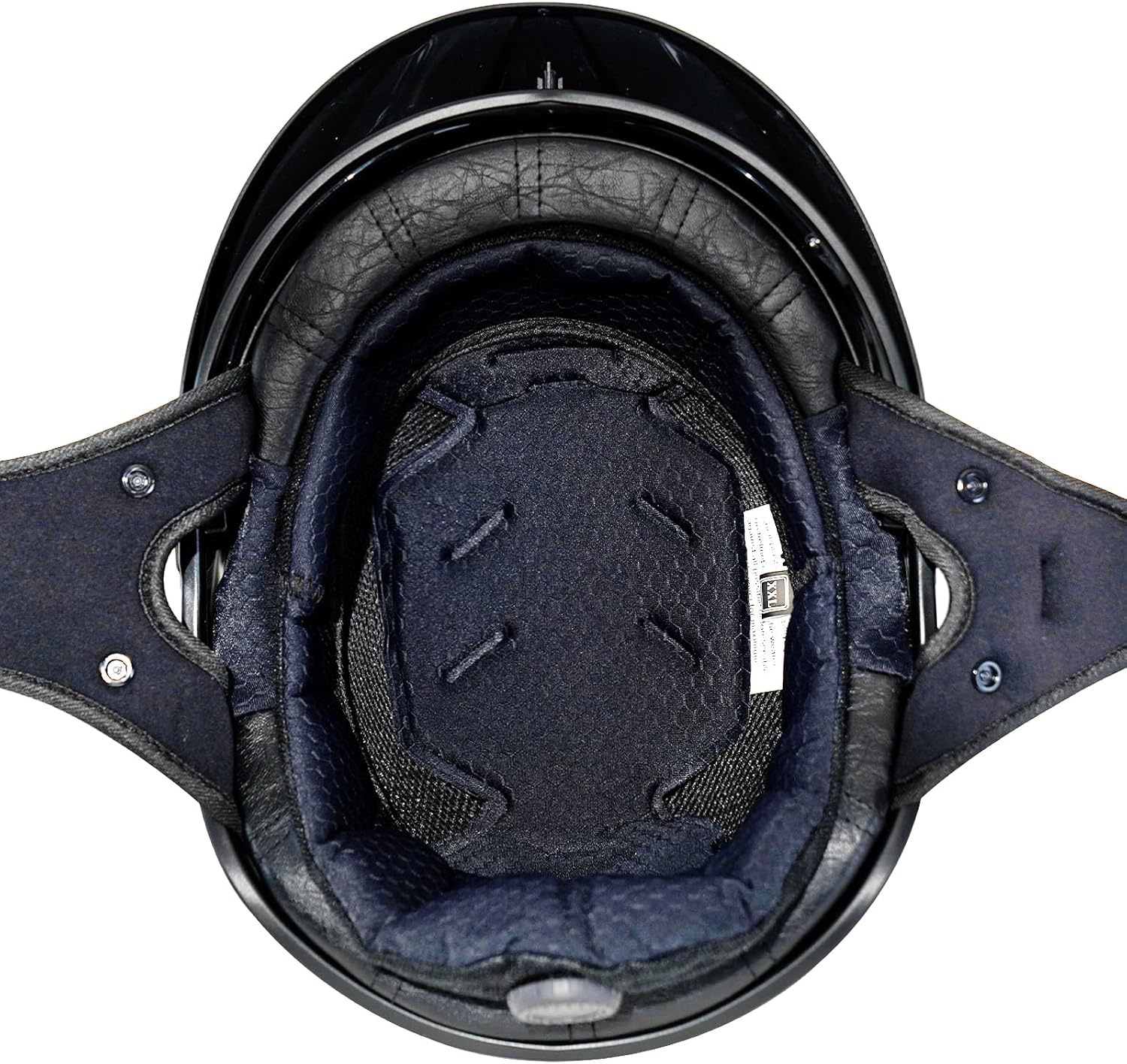 Detalle de VCOROS VHF04 Half Helmet: Retro Open-Face DOT-Certified Cruiser Helmet with Sun Visor