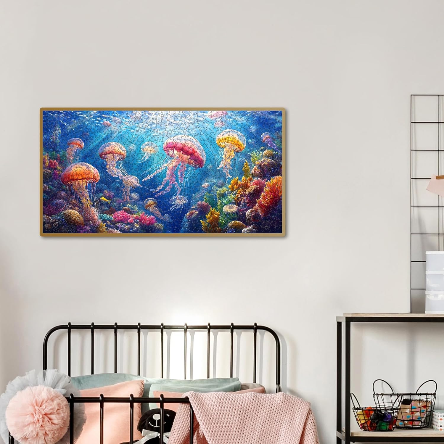 Thumbnail 3 de VAIIEYO Jellyfish 1000-Piece Puzzle for Adults — Colourful Underwater Scene (41 x 80 cm)