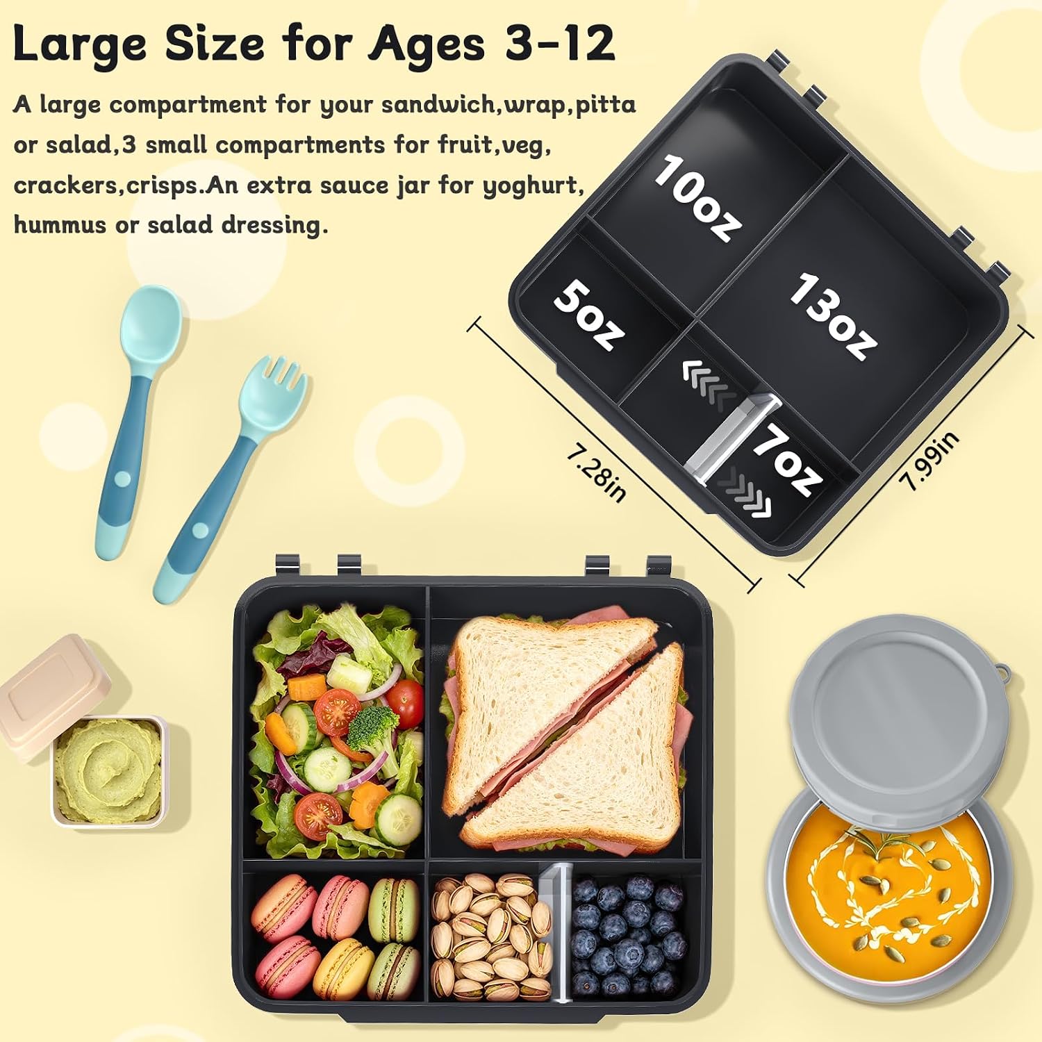 Thumbnail 1 de Game Lunch Box 9oz Thermo Food Jar 🍱