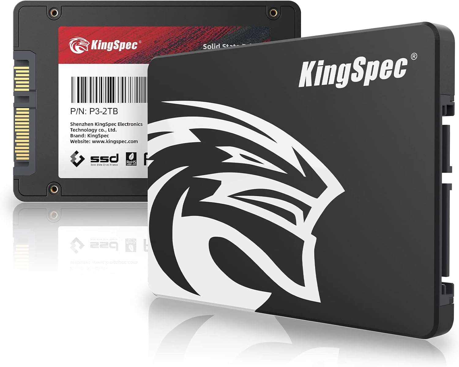 Detalle de KingSpec 2TB 2,5-Zoll SATA SSD – Schnelle, zuverlässige Speichererweiterung für Desktop & Laptop