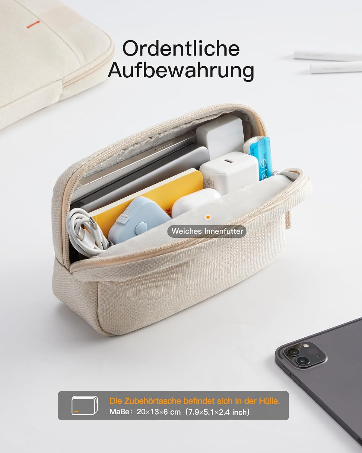 Thumbnail 3 de Inateck 360° Schutz Laptoptasche Hülle für 13 Zoll (kompatibel mit MacBook Air/Pro, Surface Pro 12,3 Zoll)