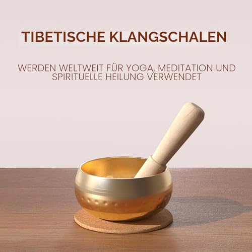 Thumbnail 3 de REGIS Tibetische Klangschale Set, 3 Zoll Kupferlegierung – Meditationsschale mit Schlägel und Kissen