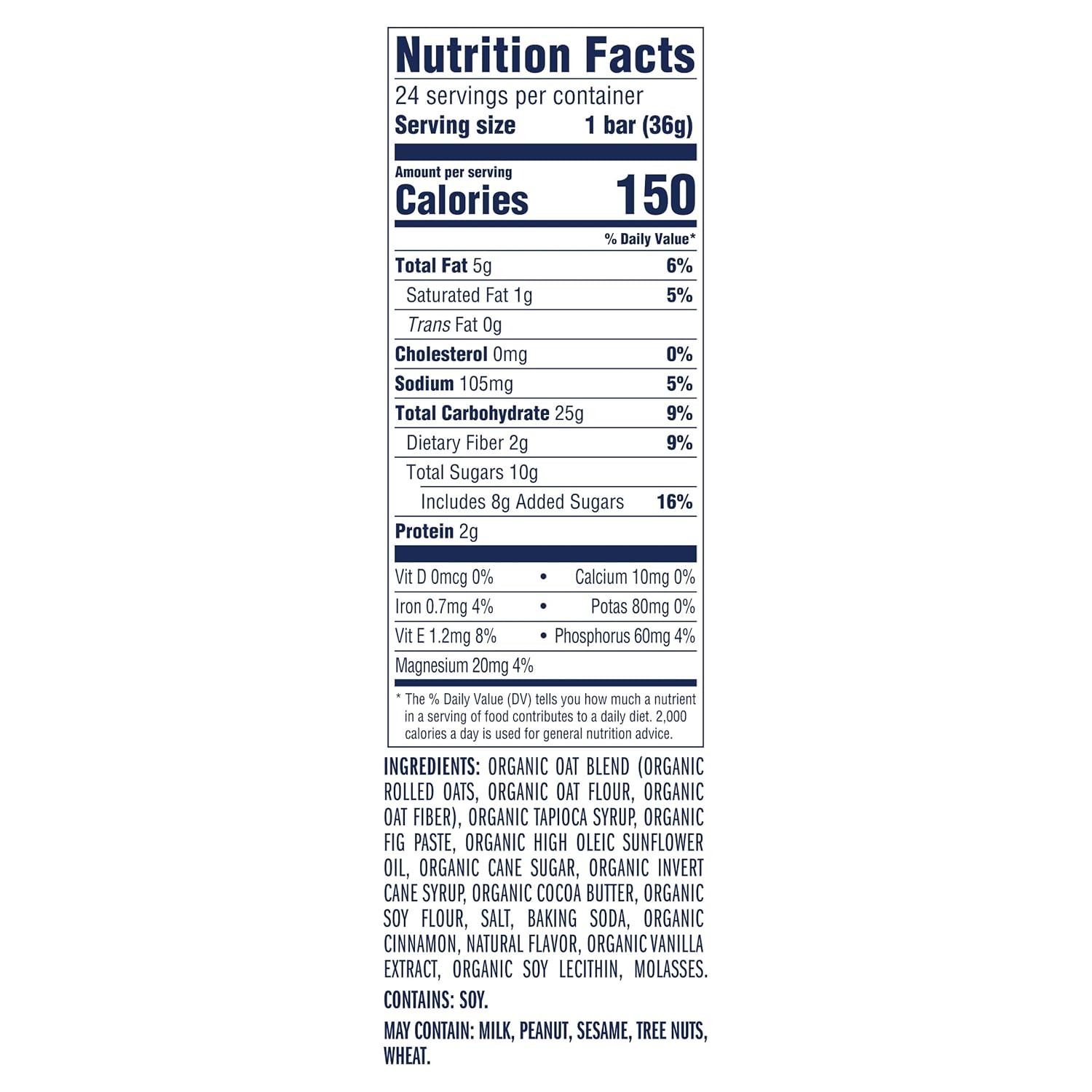 Detalle de CLIF Kid Zbar Iced Oatmeal Cookie Organic Soft-Baked Snack Bars, 24 Pack
