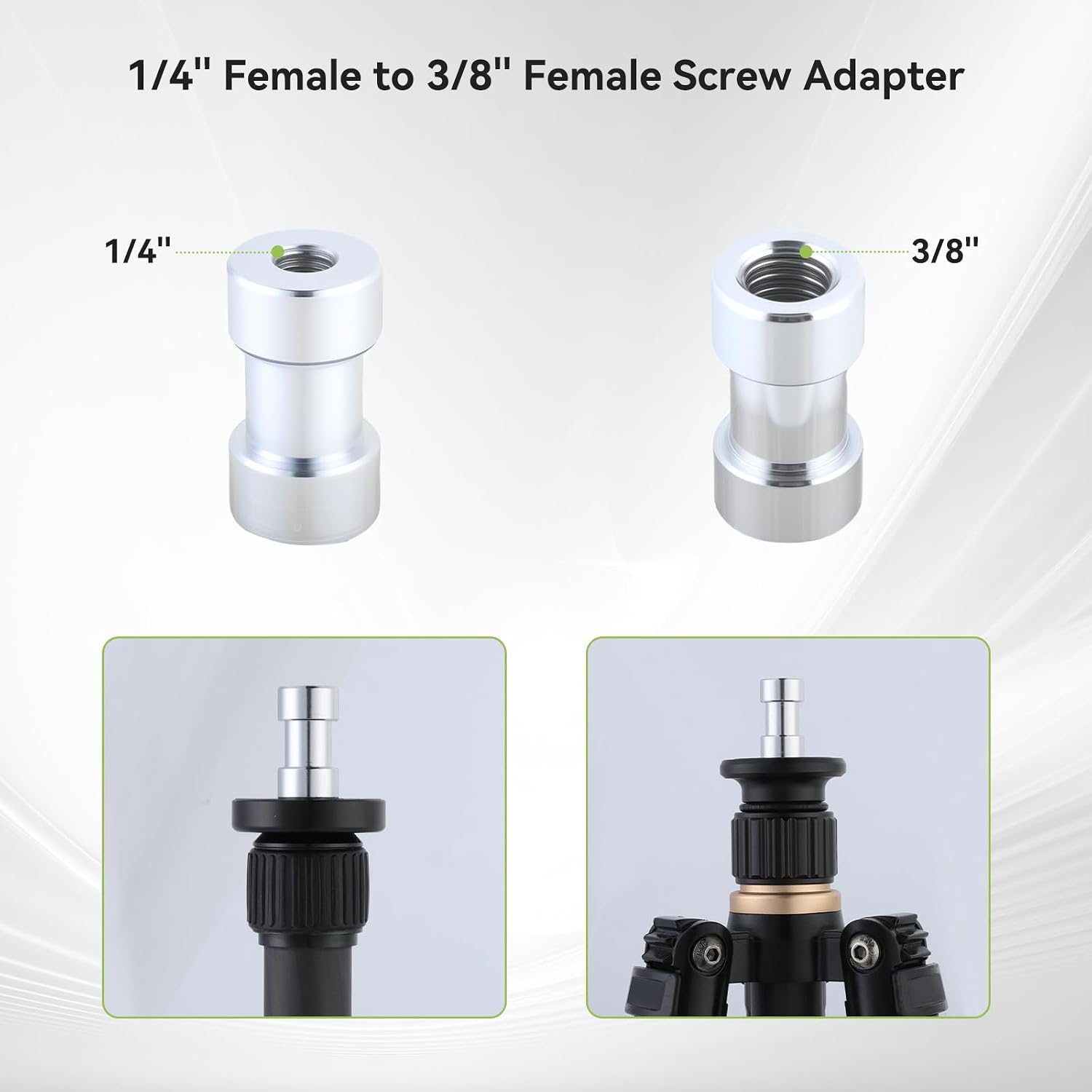 Detalle 2 de OTraki Kamera Schrauben Adapter 1/4 auf 3/8 Zoll