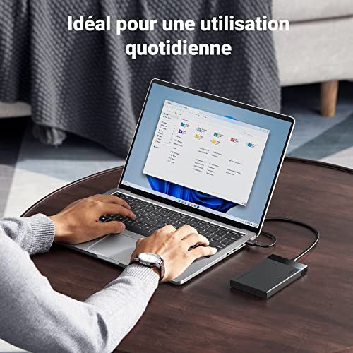 Detalle de UGREEN Boîtier Externe 2,5'' SATA III USB-C | Conception compacte pour HDD/SSD jusqu’à 6 To