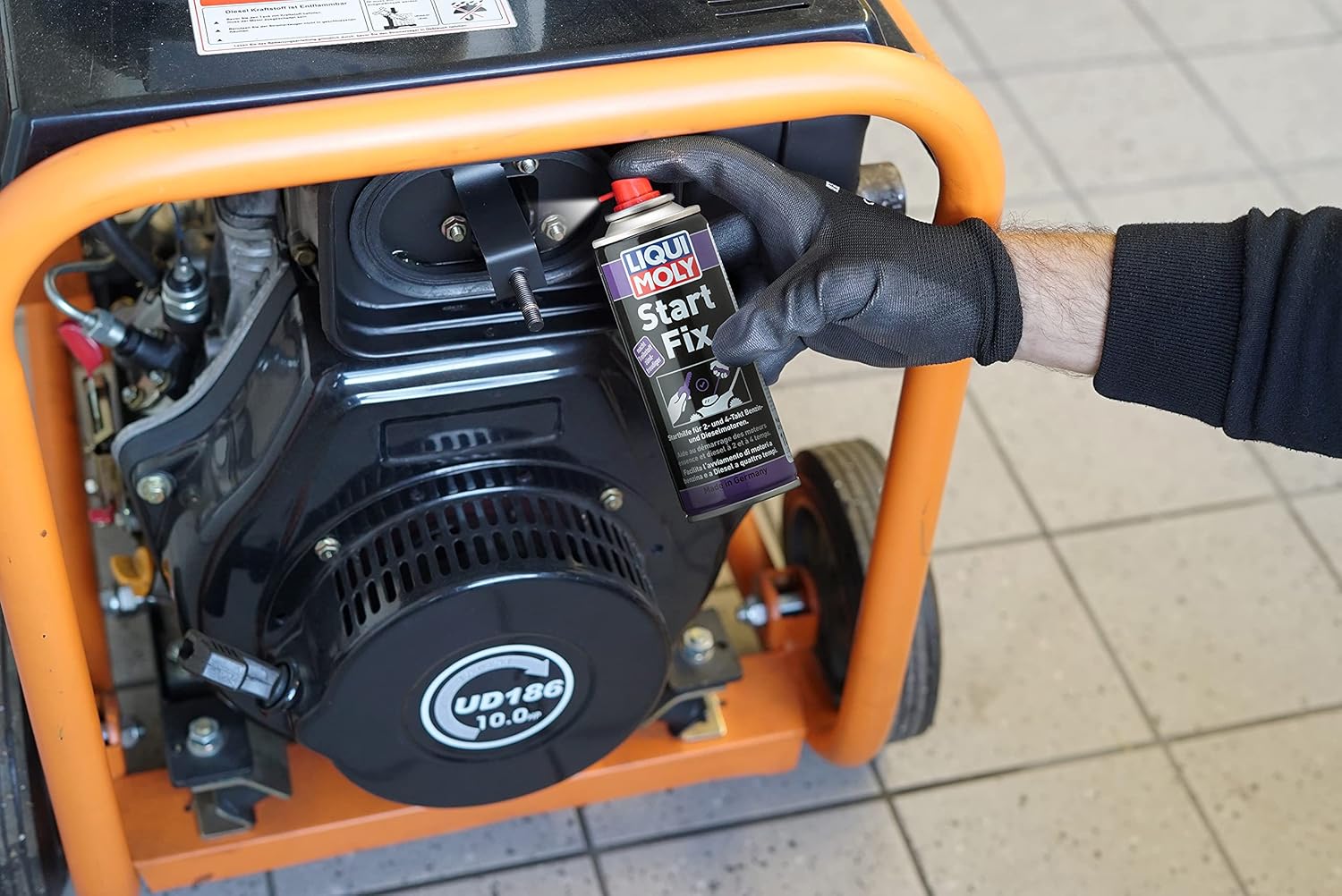 Detalle de LIQUI MOLY Start Fix 200 ml Servicespray – Startkomfort im Winter zuverlässig, schützt Motor und Batterie