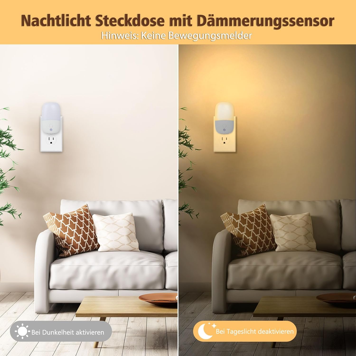 Thumbnail 3 de echosari Nachtlicht Steckdose 2700K