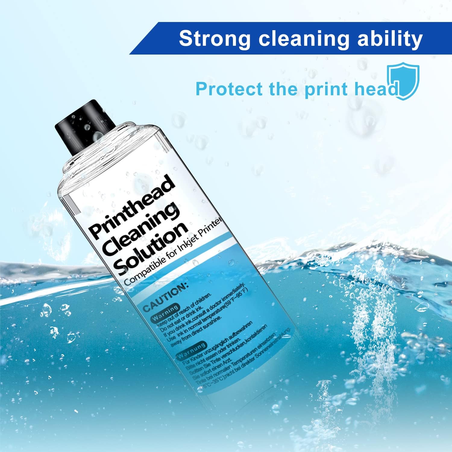 Thumbnail 5 de 250-ml Druckkopfreiniger Set (für Epson, Canon, Brother, HP & mehr) mit Spritze, Silikonschlauch und Handschuhen
