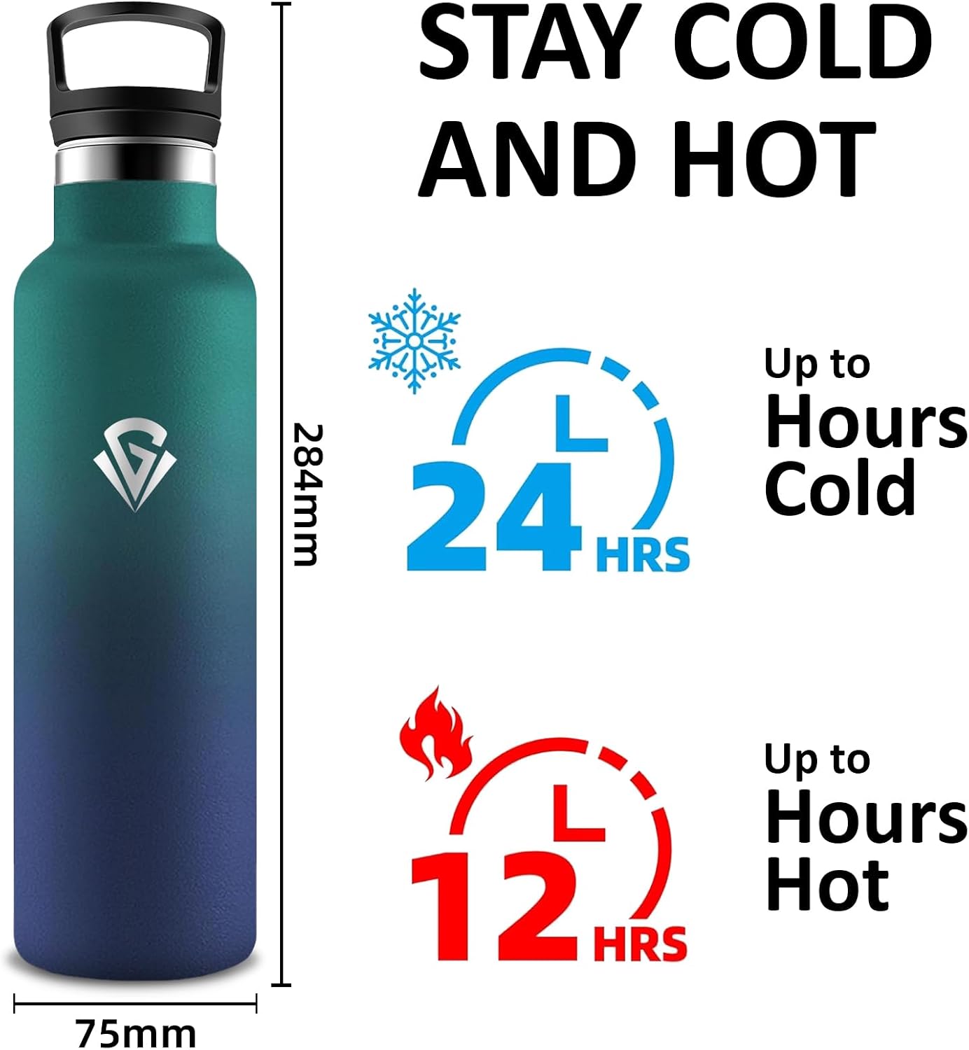 Thumbnail 2 de Botella Agua Acero Inoxidable 0,75 L sin BPA